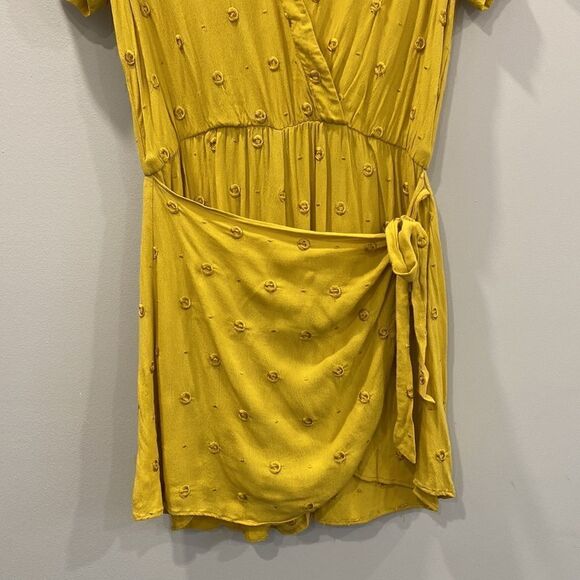 Ettiwa Anthropologie Yellow Skirt Romper Sz S - Picture 4 of 12